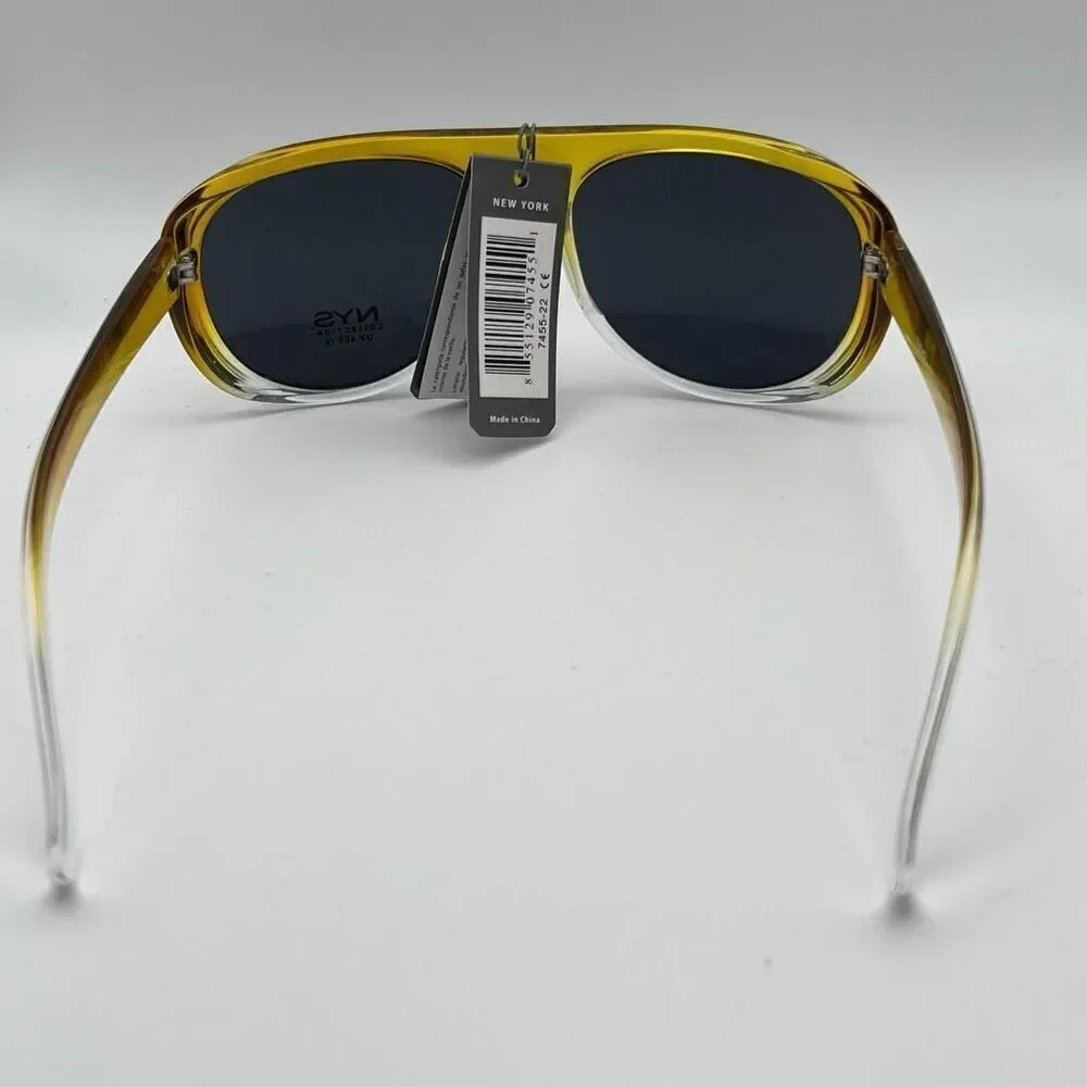 NYS Collection Womens Waverly Place Sunglasses Yellow NWT